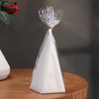 Свеча декоративная "Конус пятиугольный", 7,5х12,5 см, белая - фото 23607950