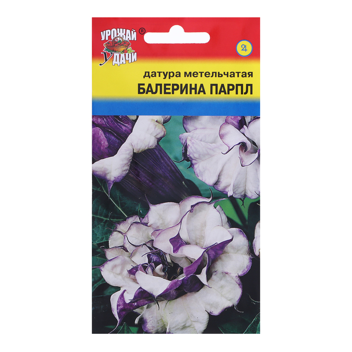 Семена цветов Датура «Балерина Парпл Метельчатая», 0.05 г, «УРОЖАЙ УДАЧИ» - Фото 1
