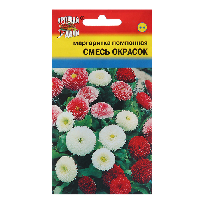 

Семена цветов Маргаритка Помпонная, Смесь, 0,03г