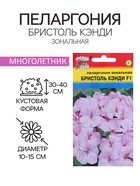 Семена цветов Пеларгония "БРИСТОЛЬ КЭНДИ", F1, 0,03 гр. - Фото 1