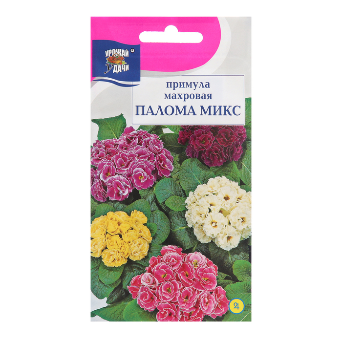 Семена цветов Примула Махровая Палома, микс, 3 шт