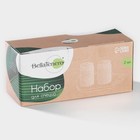 Набор для специй на бамбуковой подставке BellaTenero, 3 предмета: солонка 90 мл, перечница 90 мл, подставка, фарфор, белый - Фото 9