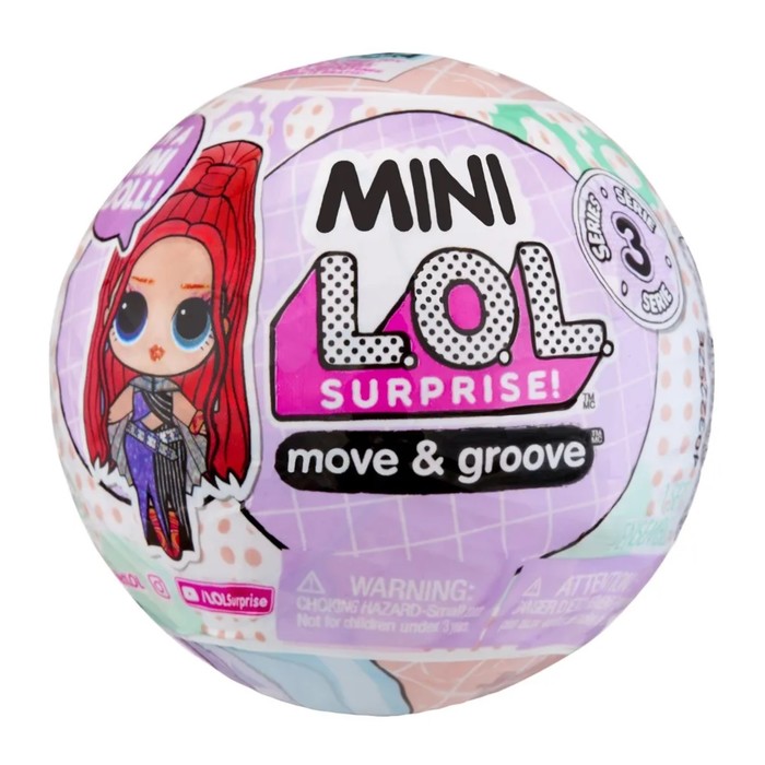 Кукла в шаре Mini L.O.L. SURPRISE! Move-and-Groove, с аксессуарами - фото 1909482045