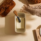 Паштетница с ножом SL Home «Южная акация», фарфор, 2 предмета: паштетница с деревянной крышкой 650 мл, нож 12.3×3 см - Фото 5