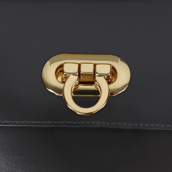 Застёжка для сумки, 3 × 1,5 см, цвет золотой