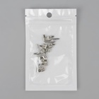 Нижний ограничитель для молнии, с гнездом, металлический, №5, 10 шт., цвет никель - Фото 3