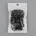 Нижний ограничитель для молнии, металлический, №5, 500±15 шт., цвет чёрный никель - Фото 3