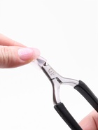 Кусачки педикюрные «Премиум», скрытая пружина, 11.5 см, длина лезвия-6 мм, чёрные, серебристые - Фото 7