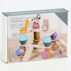 Деревянная развивающая игрушка балансир «Животный мир» 20,5 × 15,5 × 4,5см - фото 8897430