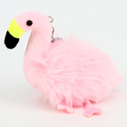 Мягкая игрушка «Фламинго» на брелоке, 10 см, цвет розовый - фото 8897471