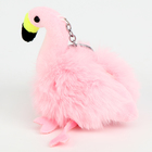 Мягкая игрушка «Фламинго» на брелоке, 10 см, цвет розовый - Фото 3