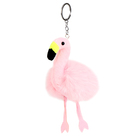 Мягкая игрушка «Фламинго» на брелоке, 10 см, цвет розовый - фото 8897474