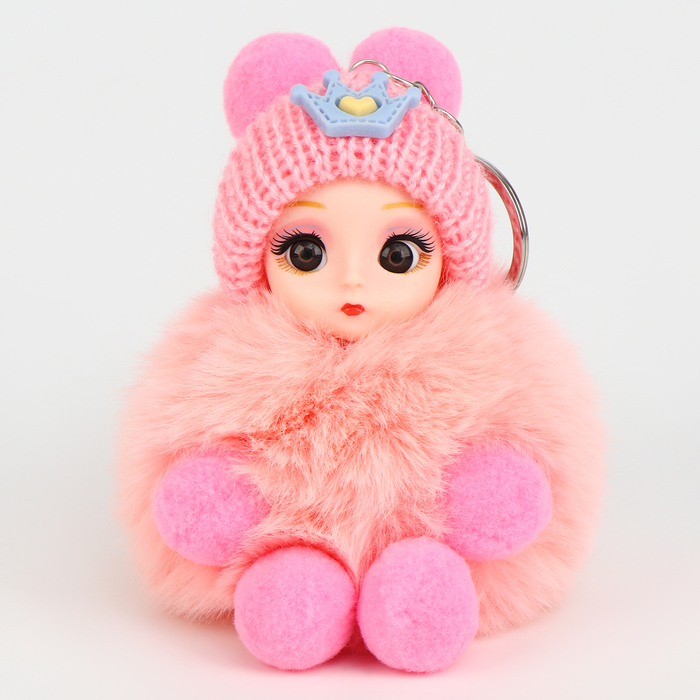 Мягкая игрушка «Зимняя куколка» на брелоке, 16 см, цвет МИКС - Фото 1