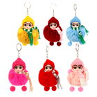 Мягкая игрушка «Зимняя куколка» в очках, на брелоке, 16 см, цвет МИКС 10092553