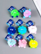 Брелок для ключей на кольце «Пушистик с ушками», мягкий, на сумку, рюкзак, 10 см, МИКС - Фото 2