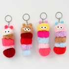 Брелок для ключей на кольце «Пушистик. Гусеница», мягкий, 12 см, МИКС - Фото 4