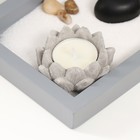 Сад камней Дзен "Будда в саду - медитация у дерева" песок+аромапалочки+свеча 32,3х13х23,5 см - Фото 4