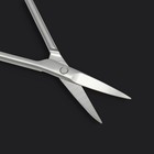 Ножницы маникюрные «Premium», узкие, загнутые, 10,5 см, на блистере, цвет матовый серебристый - Фото 8