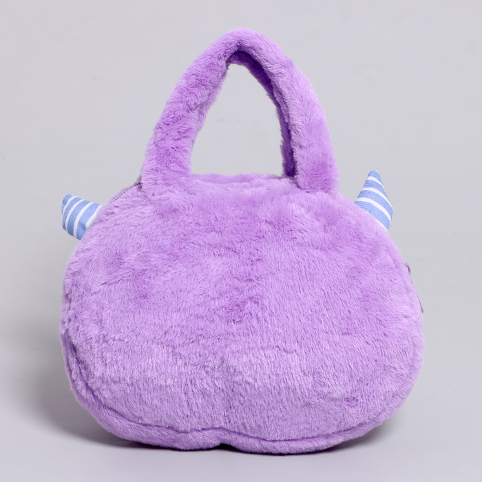Сумочка "Монстрик", 21 см, цвет фиолетовый