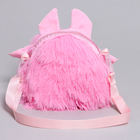 Сумочка "Монстрик", 18 см, цвет розовый - Фото 3