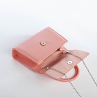 Сумка-клатч на магните, цвет розовый - фото 12061341