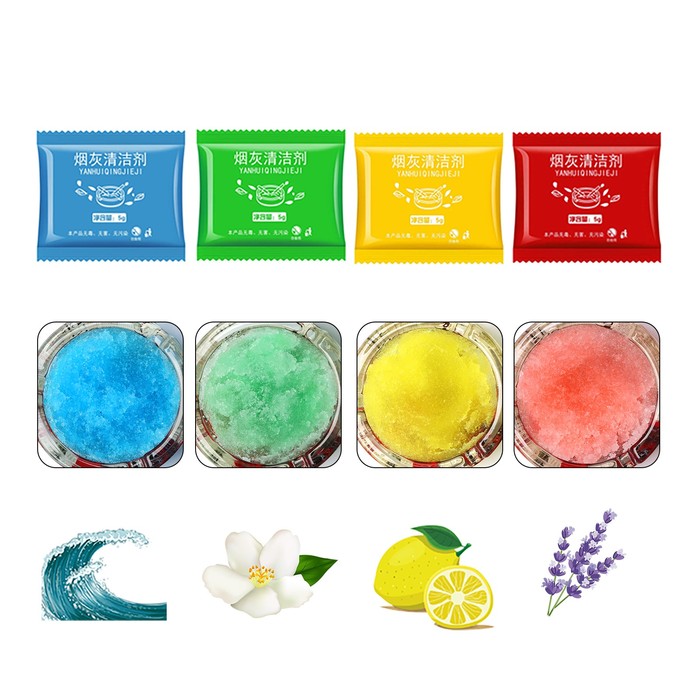 Набор поглотителей запаха для пепельницы «Океан, жасмин, лимон, лаванда», 20 шт., пакетик 5 г - Фото 1