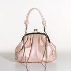 Сумка-клатч на фермуаре, цвет розовый - фото 23595144