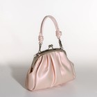 Сумка-клатч на фермуаре, цвет розовый - фото 23595145