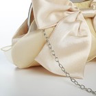 Сумка-клатч на фермуаре, цвет бежевый 10131236