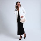 Сумка-клатч на фермуаре, цвет бежевый 10131236