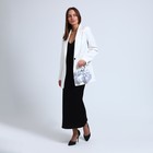 Сумка-клатч на фермуаре, цвет серебряный - фото 23616205