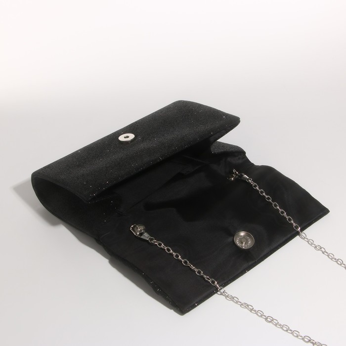 Сумка-клатч на магните, цвет чёрный - фото 1885943759