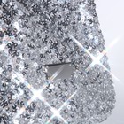 Сумка-клатч на магните, цвет серебряный - фото 24664862