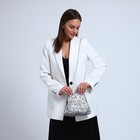 Сумка-клатч на магните, цвет серебряный - фото 24664864