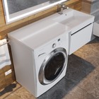 Тумба подвесная Uperwood, под стиральную машину Uperwood Magenta 60, выдвижной ящик, цвет белый/графит - Фото 4