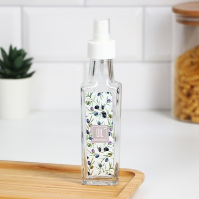 Бутылка для масла, распылитель с дозатором OIL, оливки, 100 мл