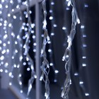 УЦЕНКА Гирлянда «Водопад» 2×1.5 м, IP44, УМС, белая нить, 400 LED, 220 В, 8 режимов, свечение белое - Фото 7