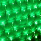 УЦЕНКА Гирлянда «Сеть-ёлка» 1×1 м, IP20, тёмная нить, 90 LED, свечение зелёное, 8 режимов, 220 В - Фото 8