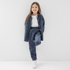 Костюм детский KAFTAN Velvet, размер 32 (110-116 см), синий - Фото 5