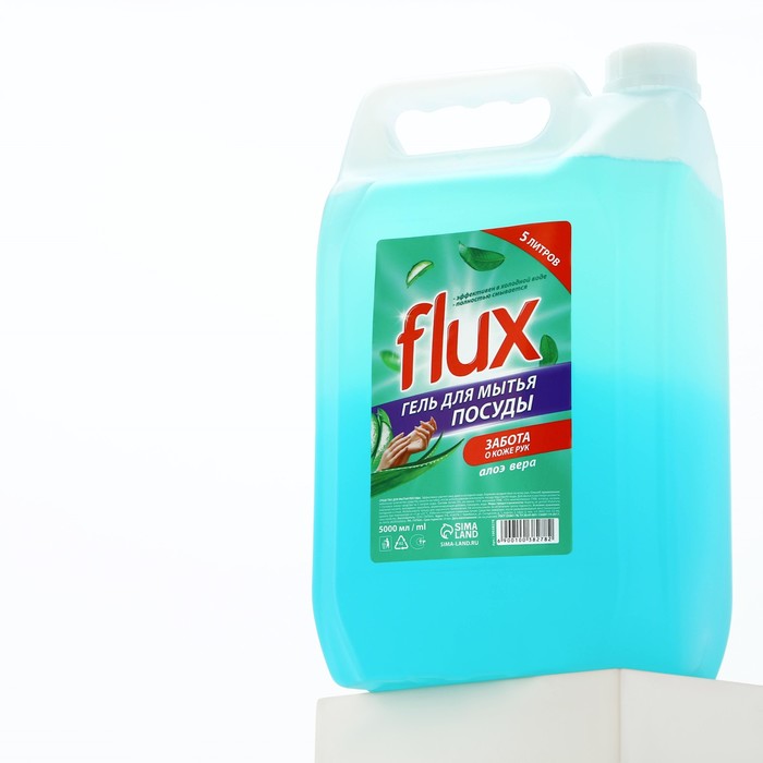

Средство для мытья посуды, 5 л, аромат алоэ вера, FLUX