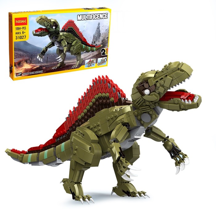 УЦЕНКА Конструктор блочный «Динобот», 2 варианта сборки, 1064 детали - Фото 1