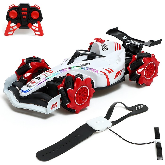 Уценка Машина радиоуправляемая «Формула», работает от аккумулятора, эффект дыма, свет, цвет МИКС - Фото 1