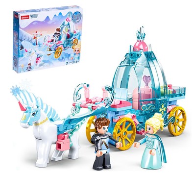 УЦЕНКА Конструктор Розовая Мечта Sluban «Зимние сказки», 191 деталь