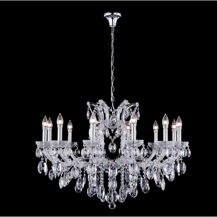 Люстра Crystal Lux, Hollywood 2010/312, E14, 12х40 Вт, 65х90х90 см, цвет хром - Фото 1