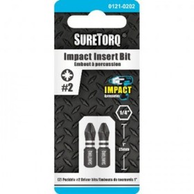 Биты SureTorq 0111-0201RU, сталь S2, ударные, PH1 х 25 мм, 2 шт.