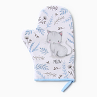 Варежка-прихватка «Доляна. Котенок», 20×28 см, 35% хлопок, 65% п/э, ватин 250 г/м² 9927476