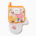 Набор кухонный «Доляна. Весна»: варежка 20×28 см, прихватка 17×17 см, 35% хлопок, 65% п/э - Фото 6