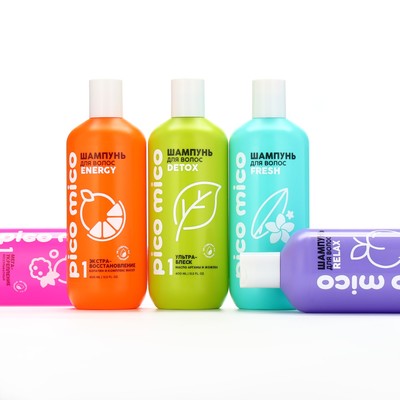 Шампунь PICO MICO-Tonus, мега-укрепление, бессульфатный, 400 мл