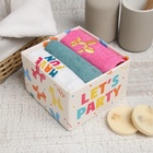 Салфетки махровые «Этель. Воздушный шарик», 3 шт., 30×30 см, хлопок 100% - Фото 3