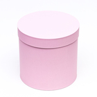Коробка подарочная круглая, шляпная, нежно розовая, 23×23 см - Фото 2